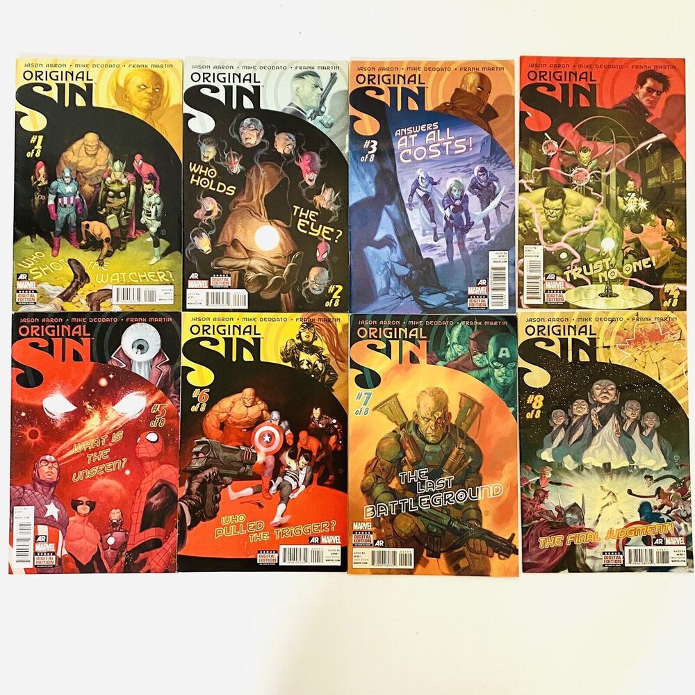 AR Marvel Original Sin Comics Issue Number 1-8  Superheroes Comic Books